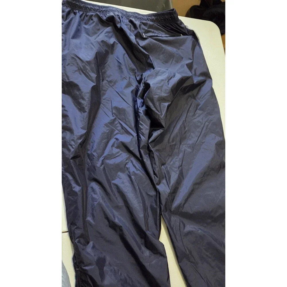 Wilson Vintage Navy Blue Nylon Windpants Track Pants XL Lined Athletic Warmup